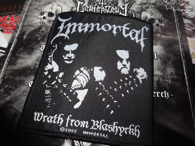 immortal Woven Patch Black Metal Emperor **