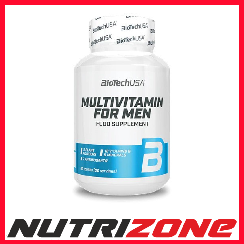 Biotechusa Men's Multivitamin For Active - 60 Tablets - Image 2