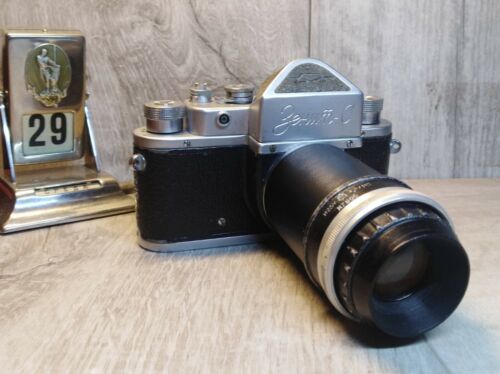 Zenit C RARE Vintage Soviet SLR Camera USSR Lens I23U 4.5/110 For Macro Shooting - Picture 2 of 11
