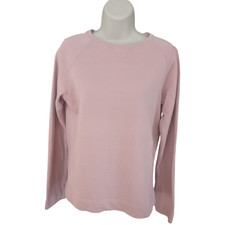 T Shirt By Massimo Dutti Classic Minimalist 100% Cotton Sweatshirt Pink 34 2