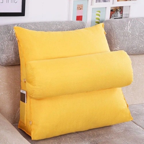 Bettlehne Lesekissen Keilabsatz Rückenlehne Lounge Sofa Kissen Sitzbettkissen - Bild 3 von 34
