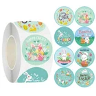Easter Bunny Basket Rabbit Egg Stickers Packaging Labels Cards & More 2.5cm
