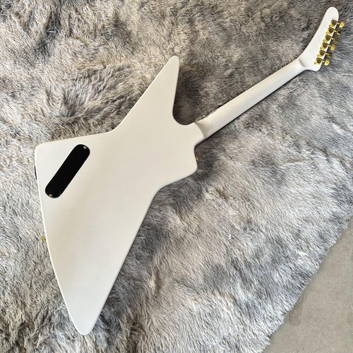 In Stock White Explorer electric guitar gold hardware 2H Pickups black pickguard - Picture 6 of 8