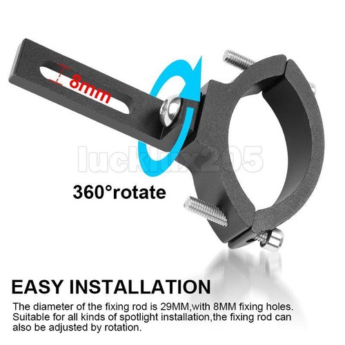 2X Motorcycle Spot Light Headlight Bracket Mount Fork Tube Clamp Holder 36-60mm - Picture 8 of 12