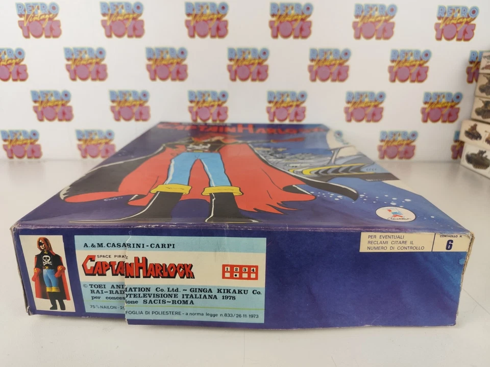 CAPITAN HARLOCK CARNEVALE 1978 TAGLIA 2 TOEI NEW COSTUME HALLOWEEN ARCADIA SACIS Foto 2 de 4