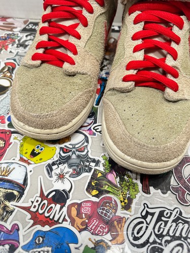 Nike SB Dunk Mid Pro ‘White Widow’ AQ2207-163 Skate Shoes Year 2018 Used No Box - Picture 3 of 8