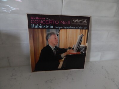 Artur Rublnstein: Beethoven Concerto No. 5 12''   33 RPM   LP