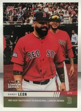 Sandy Leon 2019 Topps Now MLB London Series #LS-15 - SP /594 - BOSTON RED SOX