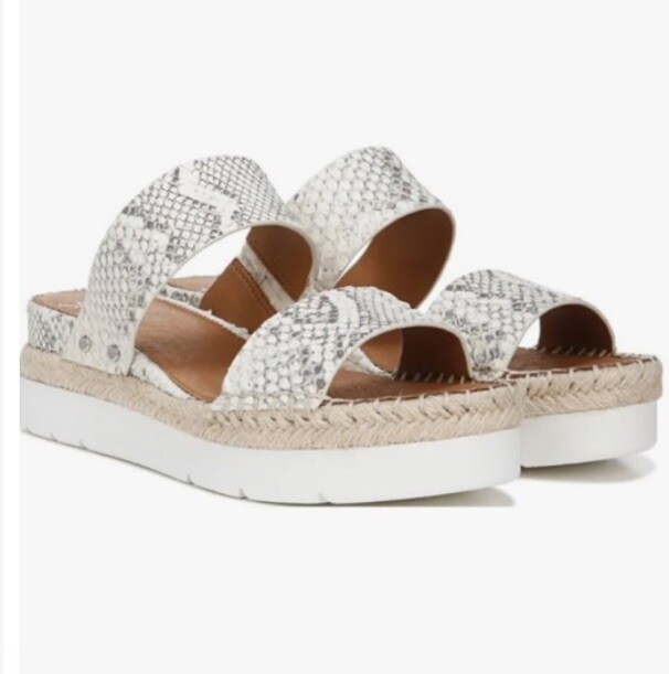 Sarto by Franco Sarto Cappy Espadrille Cream Snake Skin  display picture 1