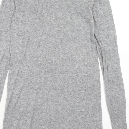 Ronit Zilkha Womens Grey Viscose Blend Jumper Dress Size L - Picture 4 of 10