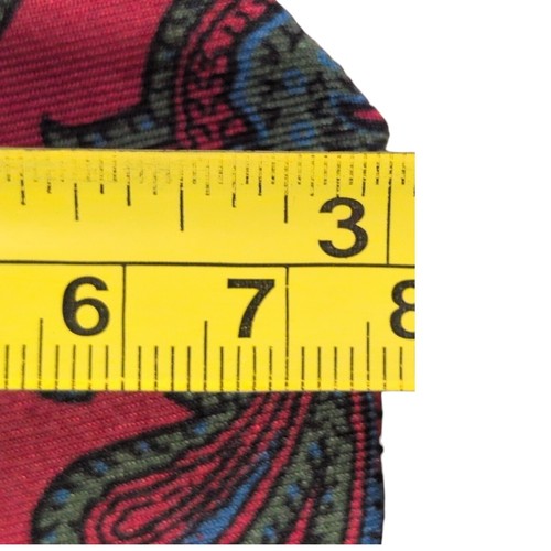 Polo Ralph Lauren Tie 58"x3" Red Green Blue Paisley 100% Silk Handmade Italy - Picture 8 of 8