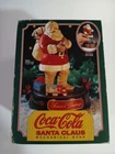 Vtg Coca Cola Coke Santa Claus Cast Metal Coin Bank w/ RR Train FAST SHIP Cert