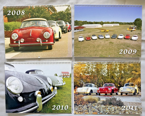 Lot of  2008-2011 Porsche 356 Calendars Printed by Three Fifty Six, Inc. CLEAN