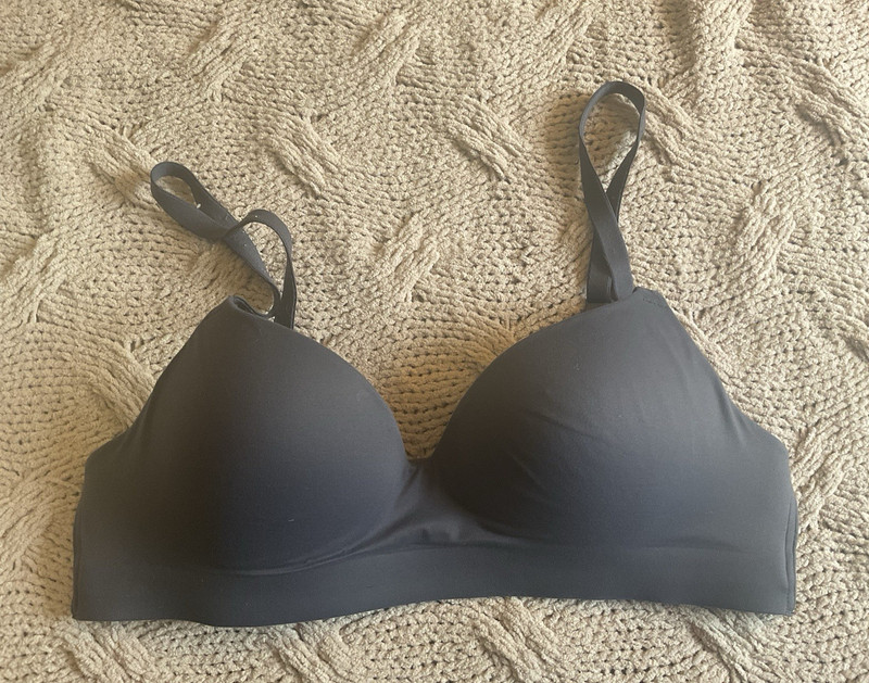 Soma Women’s Wireless Enbliss Bra 34A  Slate blue/gray adjustable bra straps