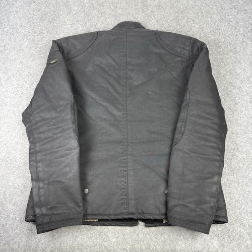 Chaqueta Barbour International Para Hombre Pequeña Negra Tirril Cera Sherpa Forrada Country - Imagen 14 de 16