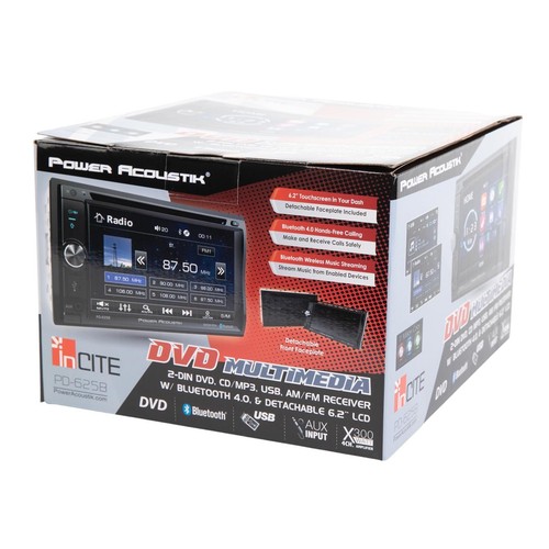 Power Acoustik PD-625B, 6.2 Inch Double Din Car Stereo, Detachable Face DVD... - Picture 8 of 8