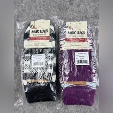 MUK LUKS | Women's Sweater Low-Cut Ballerina Slipper Sock Gift Set | Size 6-10