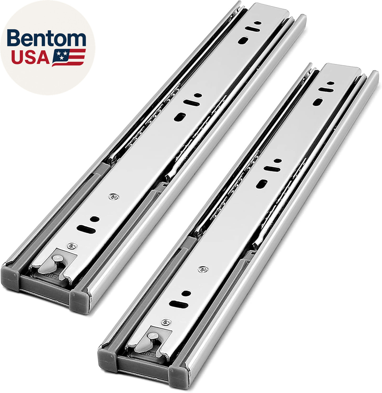 1 Pair，soft Close Drawer Slides 3 Fold, Cabinet Drawer Sli