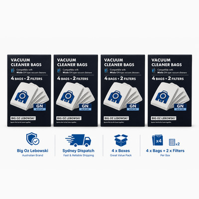 Miele GN Type Bags For S5 Black Jewel S5711 Replaces HyClean 4 Box Free Shipping