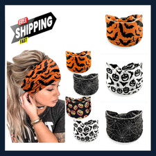 Halloween Headbands for Women, Pumpkin Bat Web Design, Festive Hair Accessories