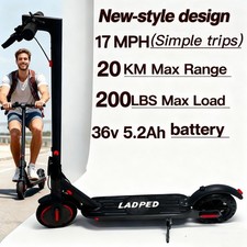 Ladped Folding LP40 Electric Scooter 350W 20KM Adult Folding E-Scooter 19mph
