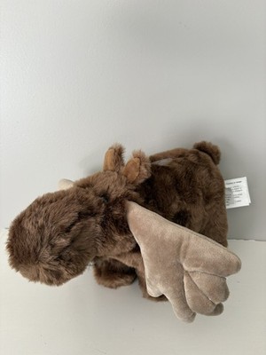 Plush Brown Moose Stuffed Animal Coin Kids Piggy Bank  13  
