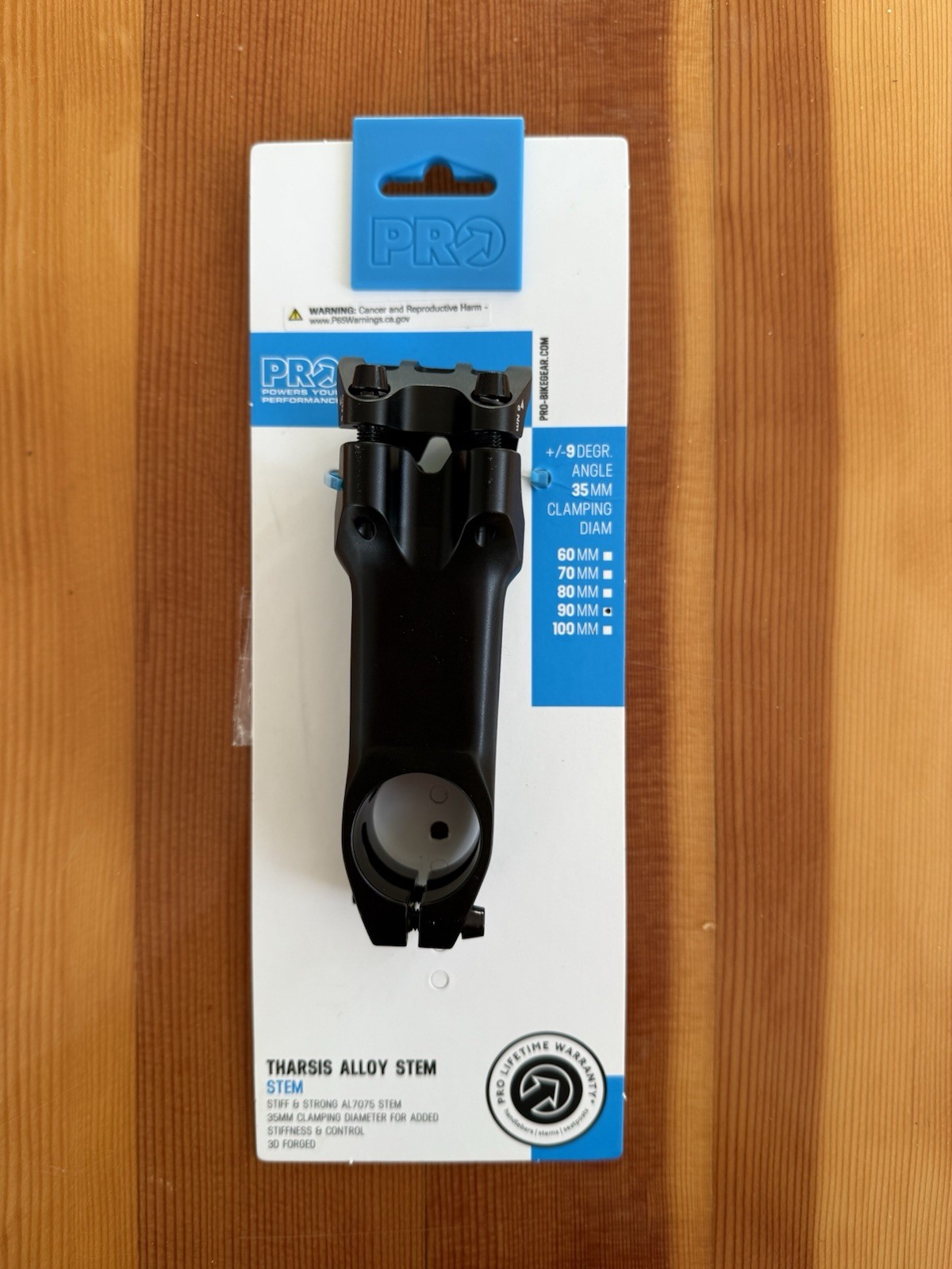 Shimano PRO Tharsis Alloy Stem 90mm, 35mm Clamp