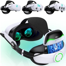 Headset For Meta Oculus Quest 3/3s/2 VR Elite Head Strap With 6700mAh Battery