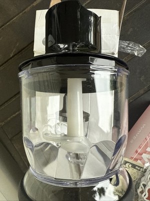 Braun MQS200BK MultiQuick Chopper Attachment 1.5 Cup EasyClick Plus System New
