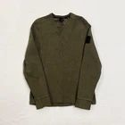 Thrudark Waffle Knit Tactical Jumper Olive Green Military Utility Long Sleeve L
