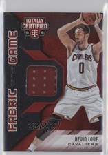 2015-16 Totally Certified Fabric of the Game Materials Red 72/199 Kevin Love 2u3
