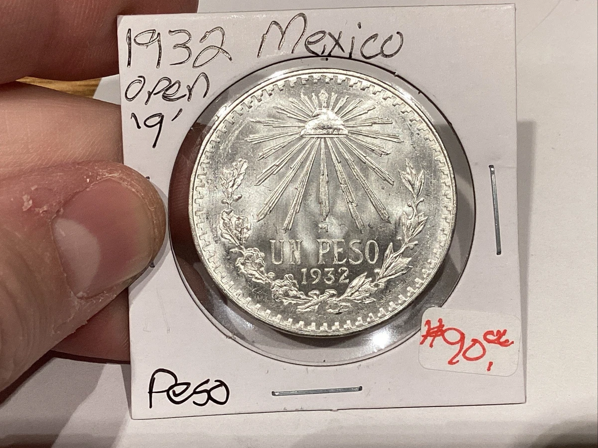 1932年 メキシコ 1ペソ  本物保証　銀0.720 25+ 1 Peso 1932 Year Mexican Coins (1905-Now) for sale | Updated