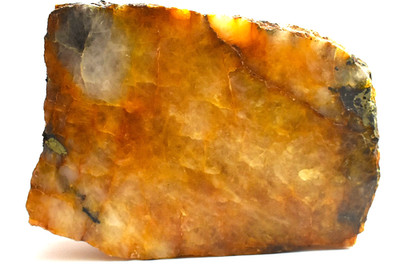 Gold Ore Auriferous Quartz 1800s Ore Knob Copper Mine 1.18 lbs. Polished Slab