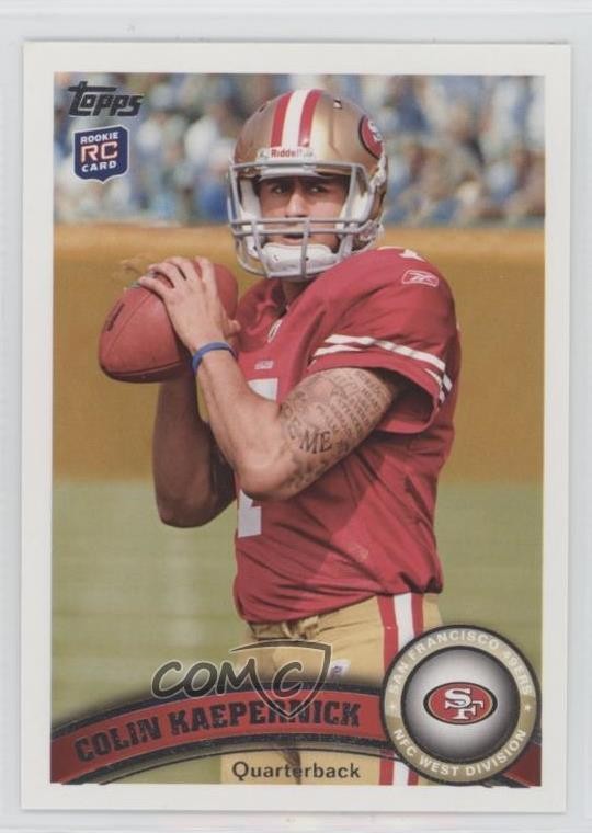 2011 Topps Colin Kaepernick (Ball in Both hands) #413 Rookie RC