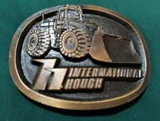 Vintage Spec Cast International Hough Belt Buckle Construction 