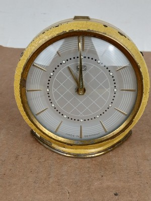 Vintage UMF Ruhla Alarm Wind Up Clock Mechanical Made In Germany Not Running 