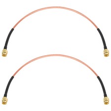 MOOKEERF SMA Male to SMA Male Cable 1FT, 2 Pack RG316 SMA Extension Cable 50 ohm