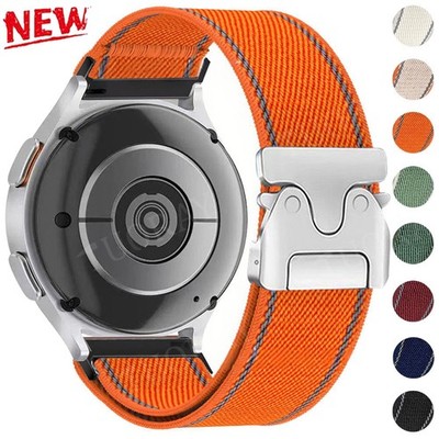 Sport Nylon Armband für Samsung Galaxy Watch FE 7 6 5 Pro 4 3 Classic Active 2 1