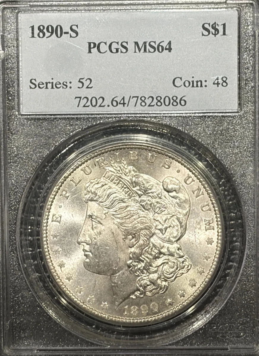 MS 64 Graded 1890 Year Morgan US Dollars (1878-1921) for sale | eBay