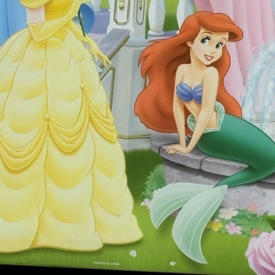 Arte de pared princesa Disney lienzo Cenicienta Bella Ariel Bella Durmiente 16 x 20 Foto 4 de 4