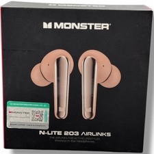 Monster N-Lite 203 Airlinks Wireless In-Ear Headphones Bluetooth 5.3 Pink ENC