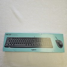 Logitech MK120 Wired USB Keyboard Mouse Desktop Combo Set