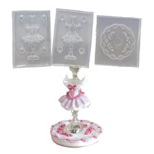 Silicone Ballets Nail Art Mould Tool for 3D Acrylic Designs and Decoration