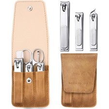 6PCS Nail Clipper Set for Men and Women, Premium Fingernail and Toenail Clippers