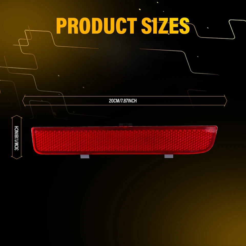 Reflector de parachoques trasero apto para Range Rover L322 2003-2012 OE LR006348 349 2-20X Foto 4 de 4