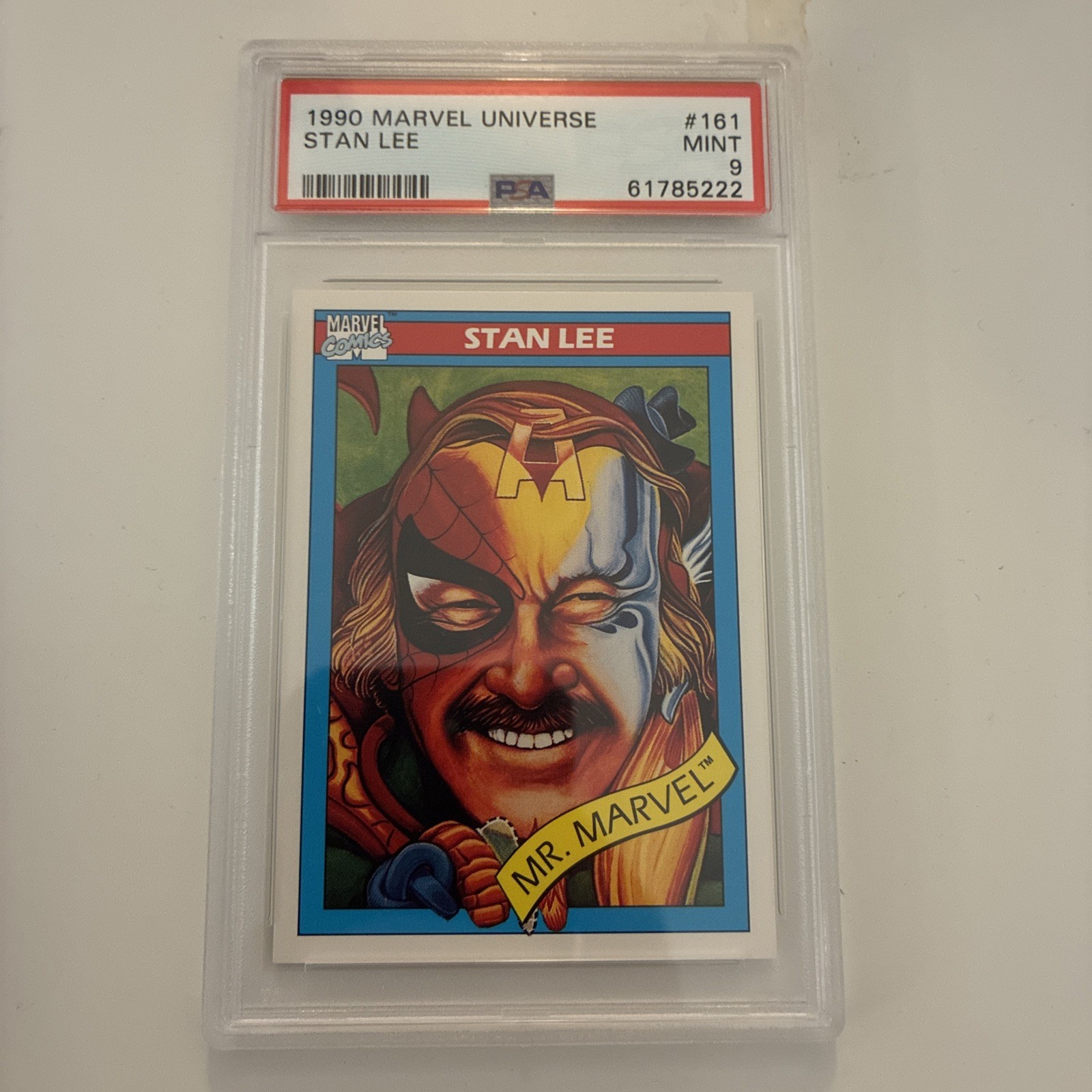1990 Marvel Universe Stan Lee #161 PSA 9