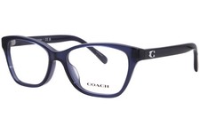 Coach HC6196U 5714 Eyeglasses Women's Transparent Blue Full Rim 52mm