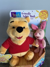 Mattel Disney Winnie The Pooh Friendly Talkin Pooh & Piglet Too 1998 ¡NUEVO!