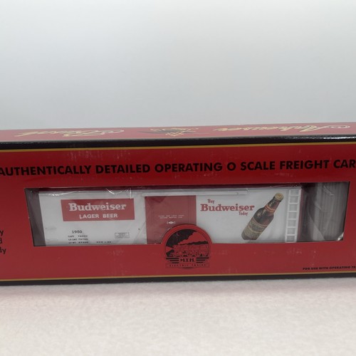 MTH Premier 20-94125 Anheuser Busch Budweiser Beer Operating Reefer O New Smoke - Picture 12 of 14