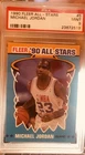 Michael Jordan 1990 Fleer All-Star Insert Card #5 PSA 9 Mint ** GOAT & HOF **